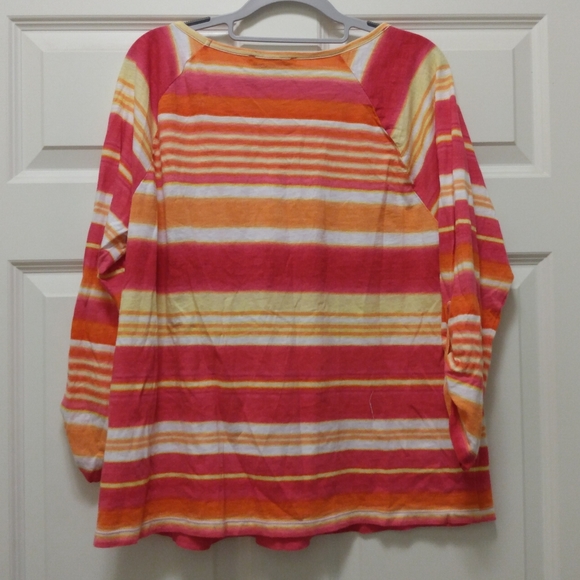 Jones New York Striped Top 1X - Picture 6 of 8